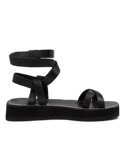 RARMA MO BLACK BLACK SOLE LEATHER