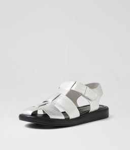 REMEMBA MO SILVER BLACK SOLE LEATHER
