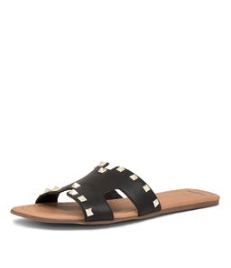 LSTUDS MOL BLACK LEATHER