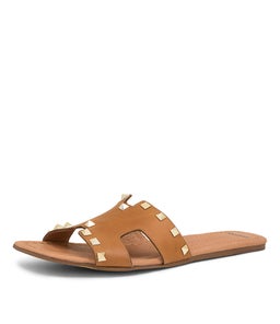 LSTUDS MOL TAN LEATHER