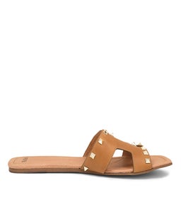 LSTUDS MOL TAN LEATHER