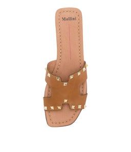 LSTUDS MOL TAN LEATHER