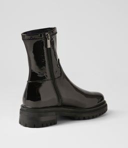 ALOVE MO BLACK STRETCH PATENT PU