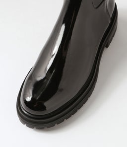 ALOVE MO BLACK STRETCH PATENT PU