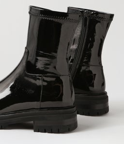 ALOVE MO BLACK STRETCH PATENT PU