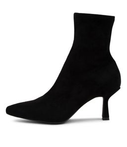 AUDRY MO BLACK STRETCH MICROSUEDE