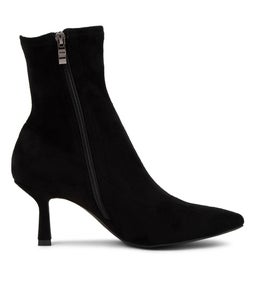 AUDRY MO BLACK STRETCH MICROSUEDE