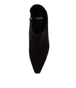AUDRY MO BLACK STRETCH MICROSUEDE