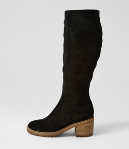 BALT MO BLACK NATURAL HEEL SUEDE