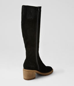 BALT MO BLACK NATURAL HEEL SUEDE