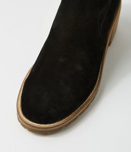 BALT MO BLACK NATURAL HEEL SUEDE