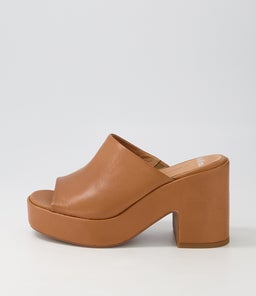 CECILE MO DK TAN LEATHER