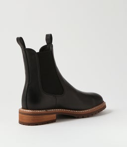 ROCCOM MO BLACK NATURAL SOLE LEATHER