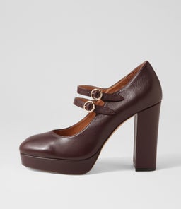 AINEY MO BURGUNDY LEATHER