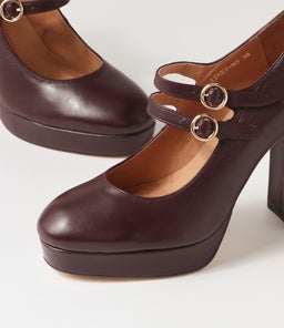 AINEY MO BURGUNDY LEATHER