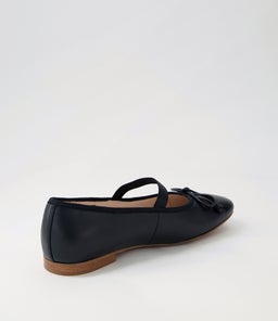 BOW MO BLACK LEATHER