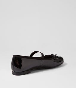 BOW MO BLACK PATENT LEATHER