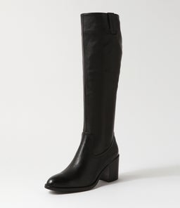 COSMMO MO BLACK BLACK HEEL LEATHER
