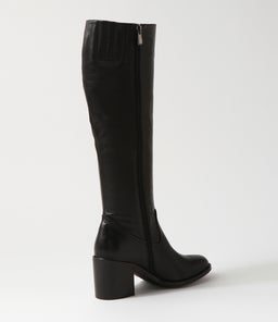 COSMMO MO BLACK BLACK HEEL LEATHER