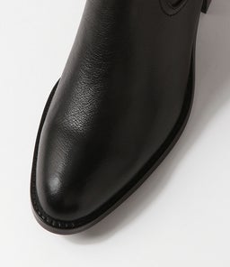 COSMMO MO BLACK BLACK HEEL LEATHER