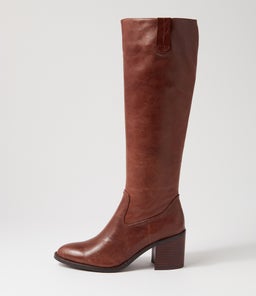 COSMMO MO DK BROWN DK BROWN HEEL LEATHER