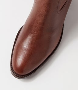 COSMMO MO DK BROWN DK BROWN HEEL LEATHER
