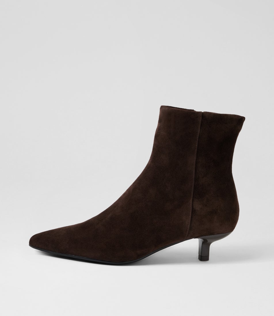Cemila Dark Choc Suede Ankle Boots Cemila Dark Choc Suede Ankle Boots