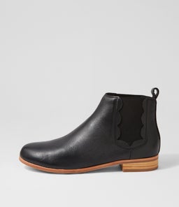 QUIRK MO BLACK NATURAL HEEL LEATHER