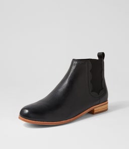 QUIRK MO BLACK NATURAL HEEL LEATHER