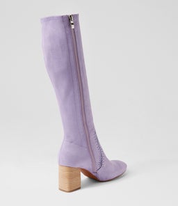SARI MO VIOLET STRETCH MICROSUEDE