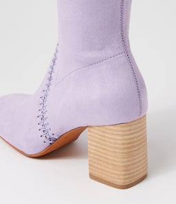 SARI MO VIOLET STRETCH MICROSUEDE