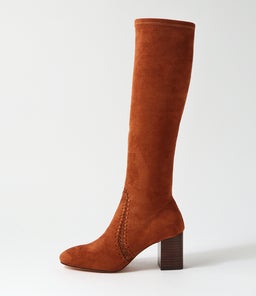 SARI MO CHESTNUT STRETCH MICROSUEDE