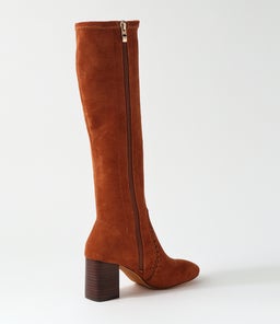 SARI MO CHESTNUT STRETCH MICROSUEDE