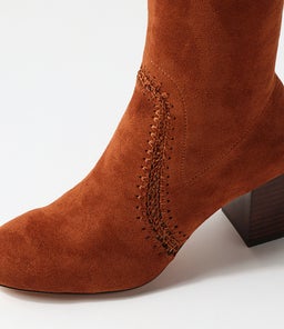 SARI MO CHESTNUT STRETCH MICROSUEDE