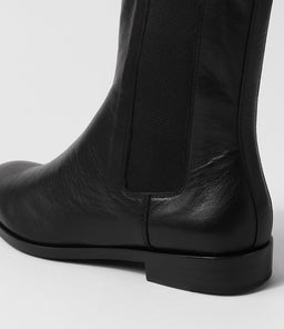 WANDERER MO BLACK BLACK HEEL LEATHER