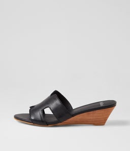 MEMMI MO BLACK NATURAL HEEL LEATHER