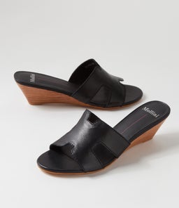 MEMMI MO BLACK NATURAL HEEL LEATHER