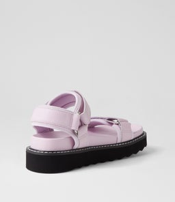 LAYCI MO LILAC LEATHER FABRIC