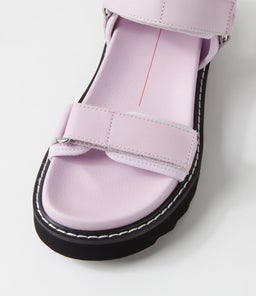 LAYCI MO LILAC LEATHER FABRIC