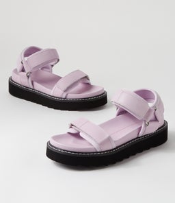 LAYCI MO LILAC LEATHER FABRIC