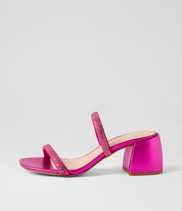 BONNII MO FUCHSIA FUCHSIA METALLIC JEWELS LEATHER