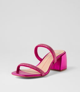BONNII MO FUCHSIA FUCHSIA METALLIC JEWELS LEATHER