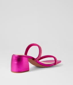 BONNII MO FUCHSIA FUCHSIA METALLIC JEWELS LEATHER