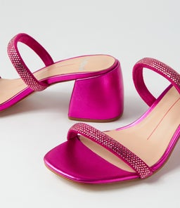 BONNII MO FUCHSIA FUCHSIA METALLIC JEWELS LEATHER