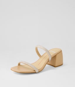 BONNII MO SILVER NUDE JEWELS LEATHER