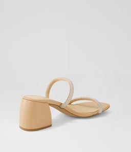 BONNII MO SILVER NUDE JEWELS LEATHER