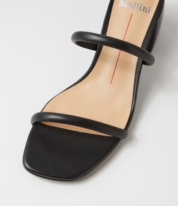 BONNI MO BLACK BLACK HEEL LEATHER