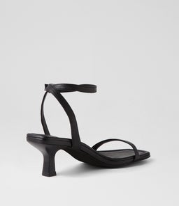 MINE MO BLACK BLACK HEEL LEATHER