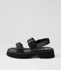 START MO BLACK BLACK SOLE PATENT LEATHER