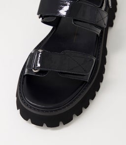 START MO BLACK BLACK SOLE PATENT LEATHER